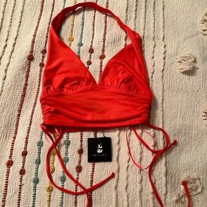 Garage Édition Cami Side Ruched Halter Cayenne XS